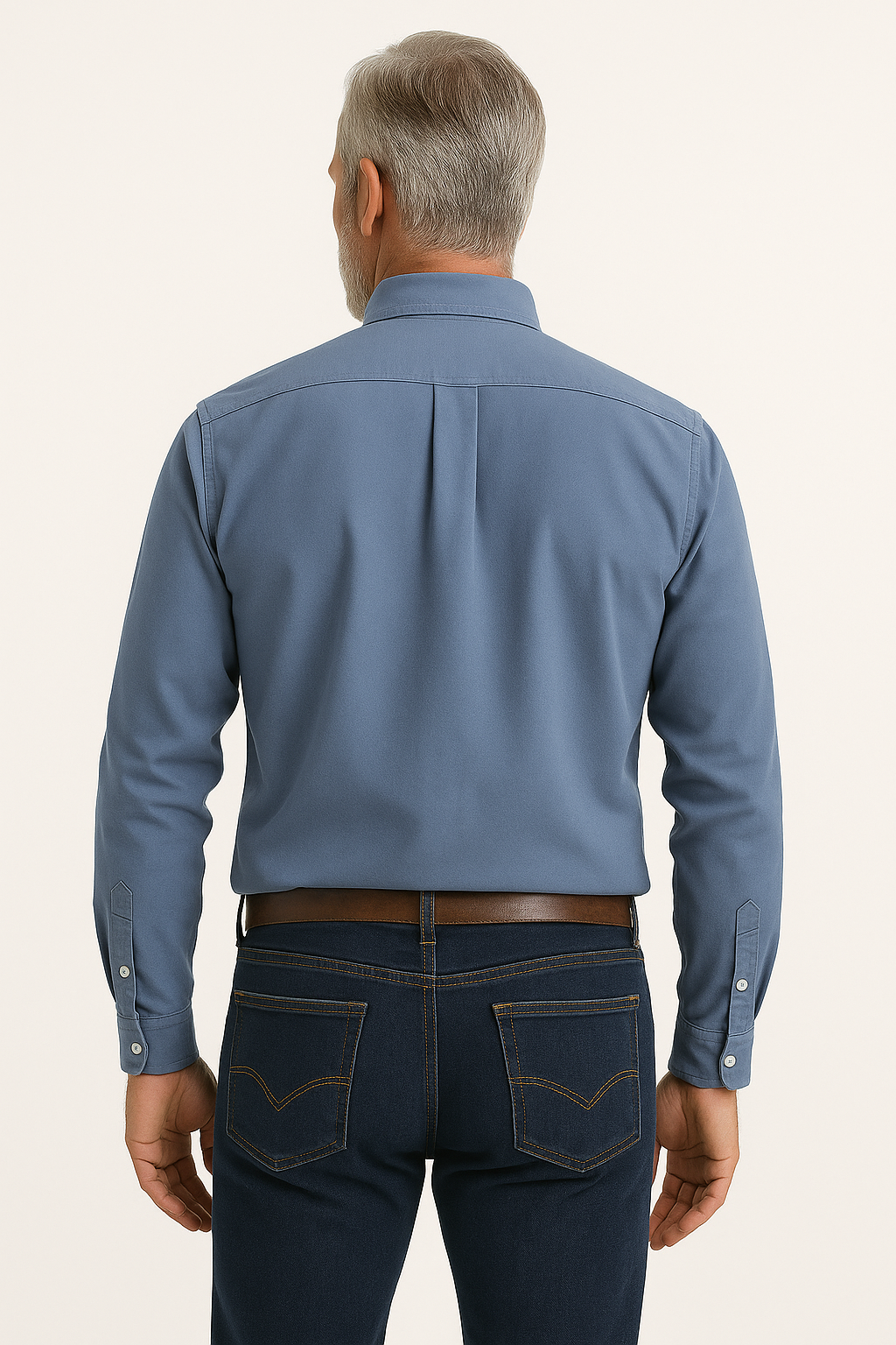 Chemise classique en coton à manches longues - Style intemporel en plusieurs couleurs