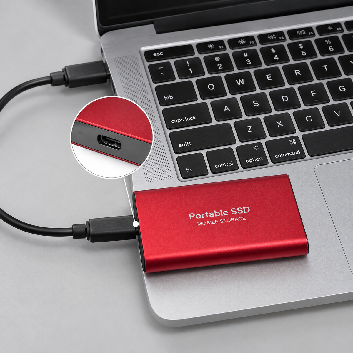 SSD Externe pour PS5 Xbox - Aluminium, USB-C, prête à l'emploi