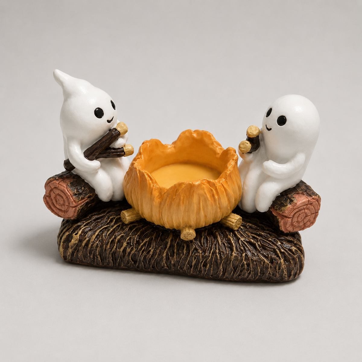 Gifts – Seasonal – Halloween : Porte-bougie Halloween Fantômes ludiques, résine, décor automnal dans Titre par défaut de Pantinoshop