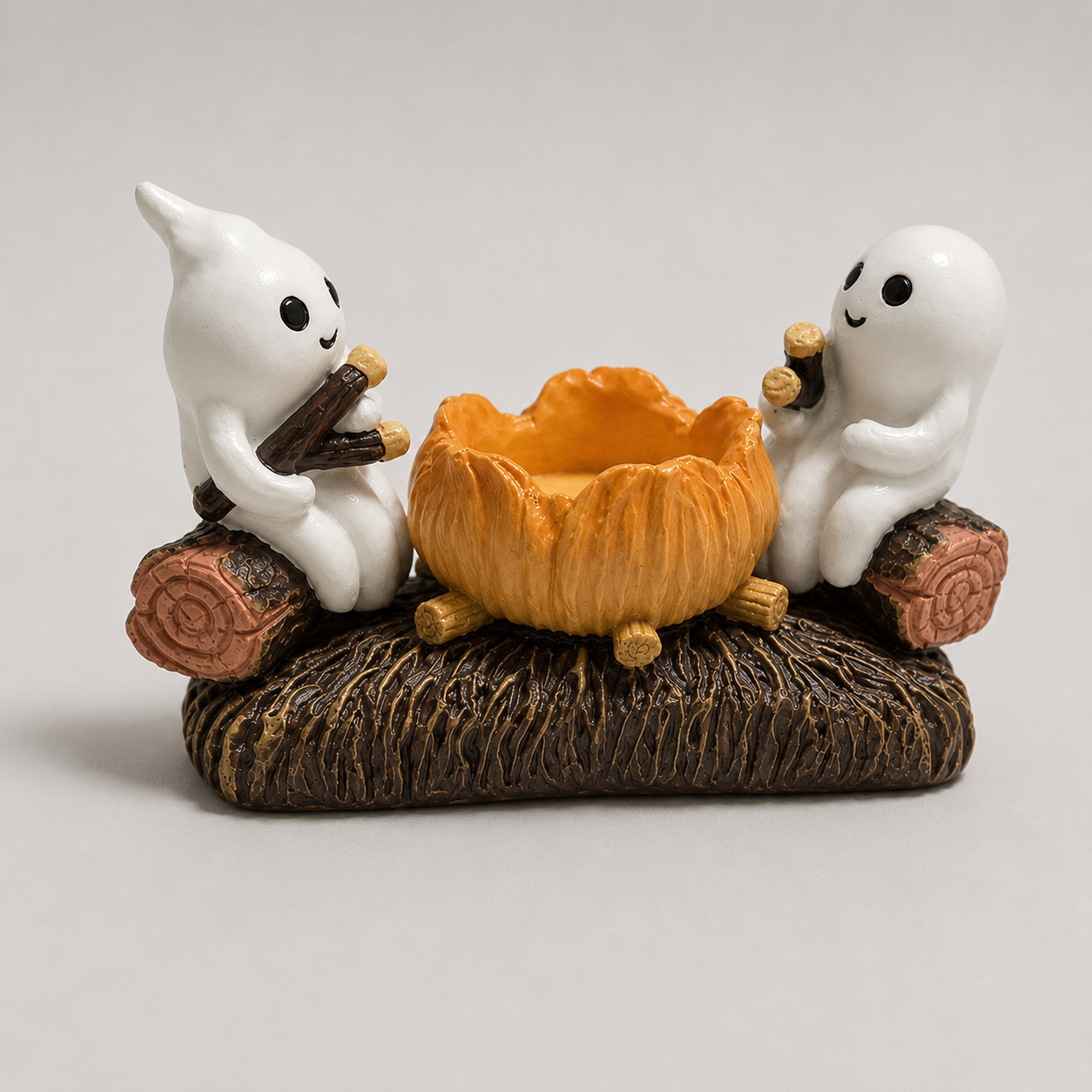 Gifts – Seasonal – Halloween : Porte-bougie Halloween Fantômes ludiques, résine, décor automnal dans de Pantinoshop