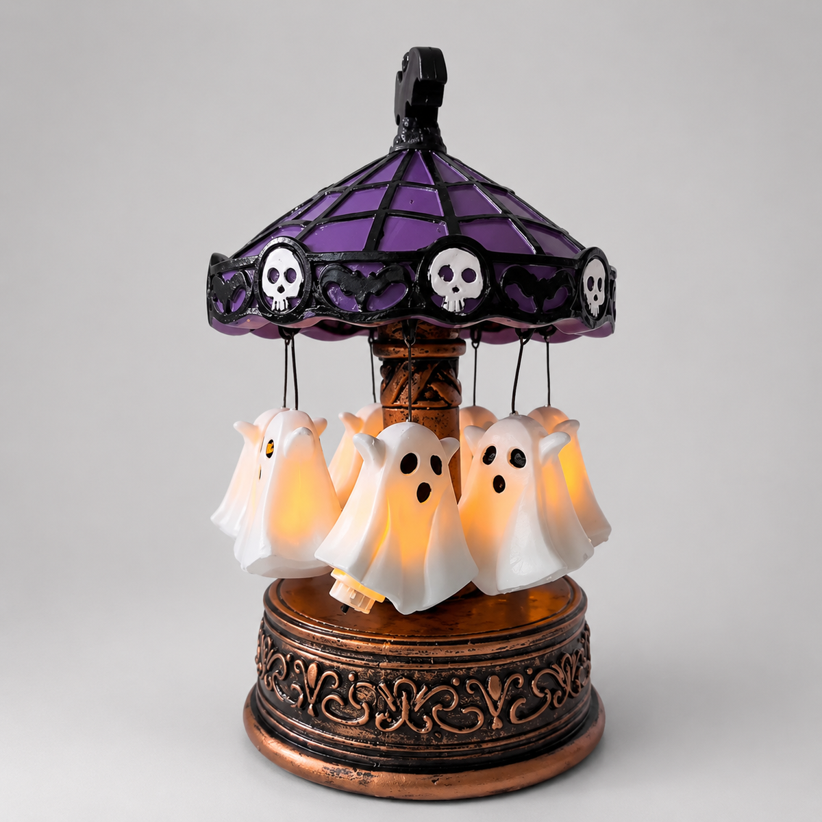 Gifts – Seasonal – Halloween : Carrousel Fantôme Lumineux Rotatif - Décoration de Table Halloween dans Titre par défaut de Pantinoshop