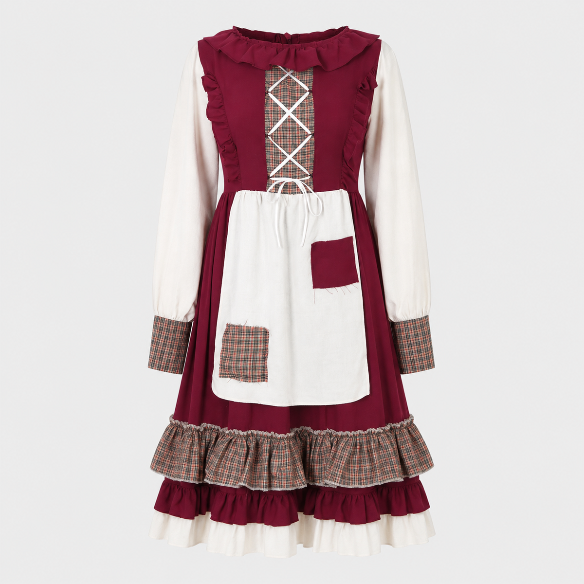 Gifts – Seasonal – Oktoberfest : Robe dirndl pour femme rouge brodée - Style traditionnel dans Rouge de Steiner-boutique