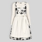 Robe Dirndl Femme Blanche Fleurie Style Bavarois Authentique