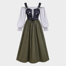 Gifts – Seasonal – Oktoberfest : Robe style bavarois femme, grise, à manches bouffantes, chic dans Gris de Steiner-boutique