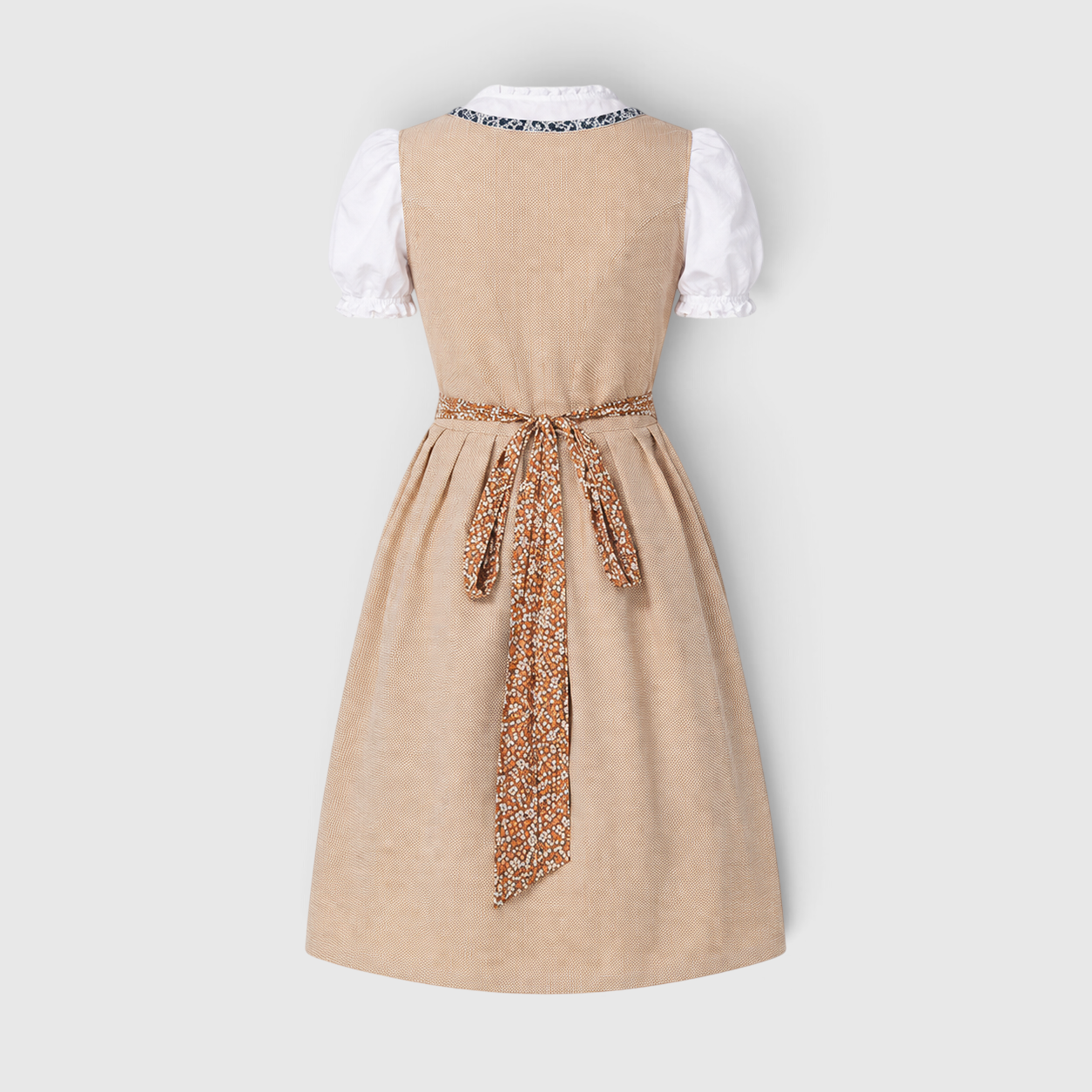 Gifts – Seasonal – Oktoberfest : Robe Dirndl Traditionnelle Femme Marron avec Chemisier en Dentelle et Tablier dans de Steiner-boutique