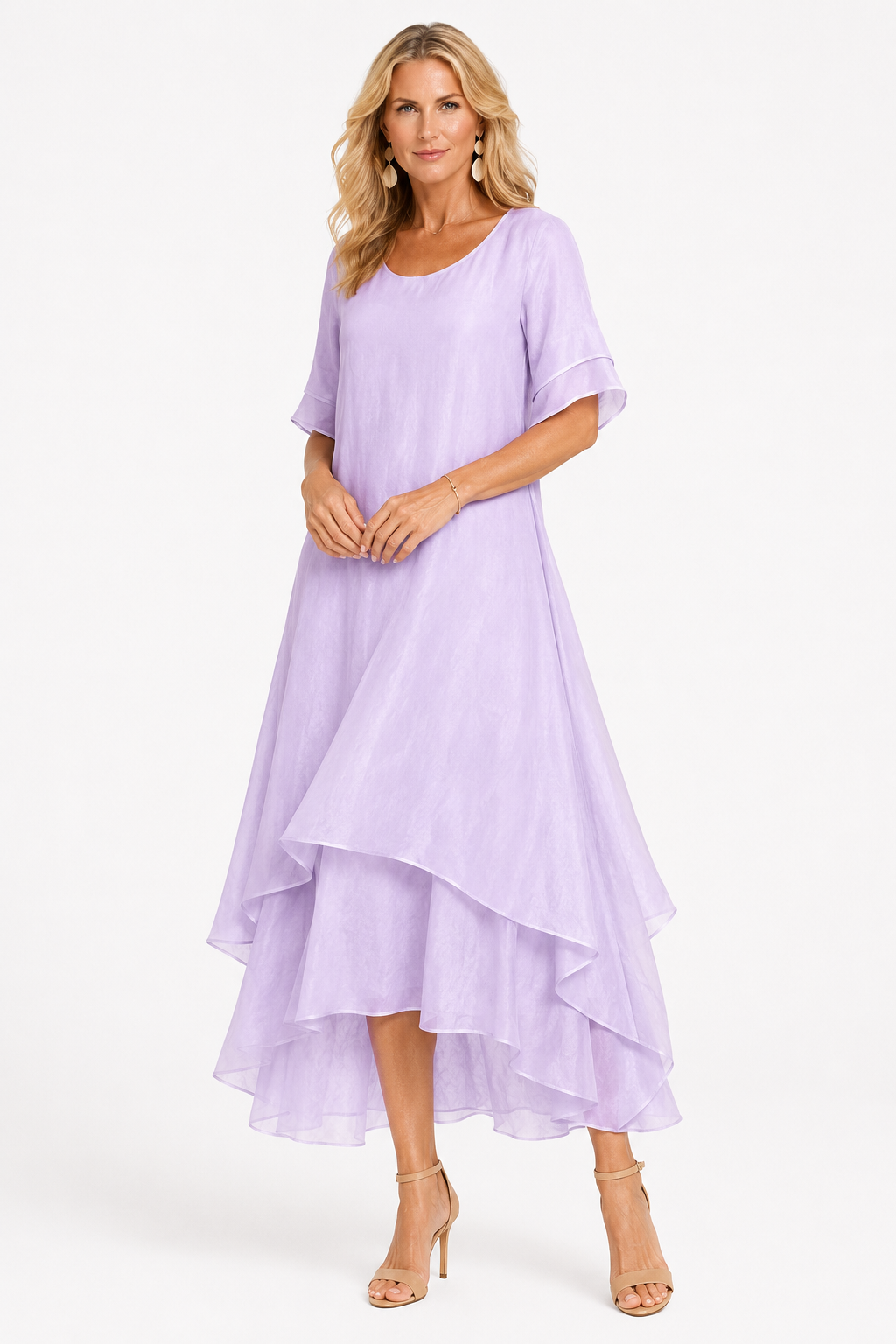 Robe femme élégante intemporelle, confort léger et fluide