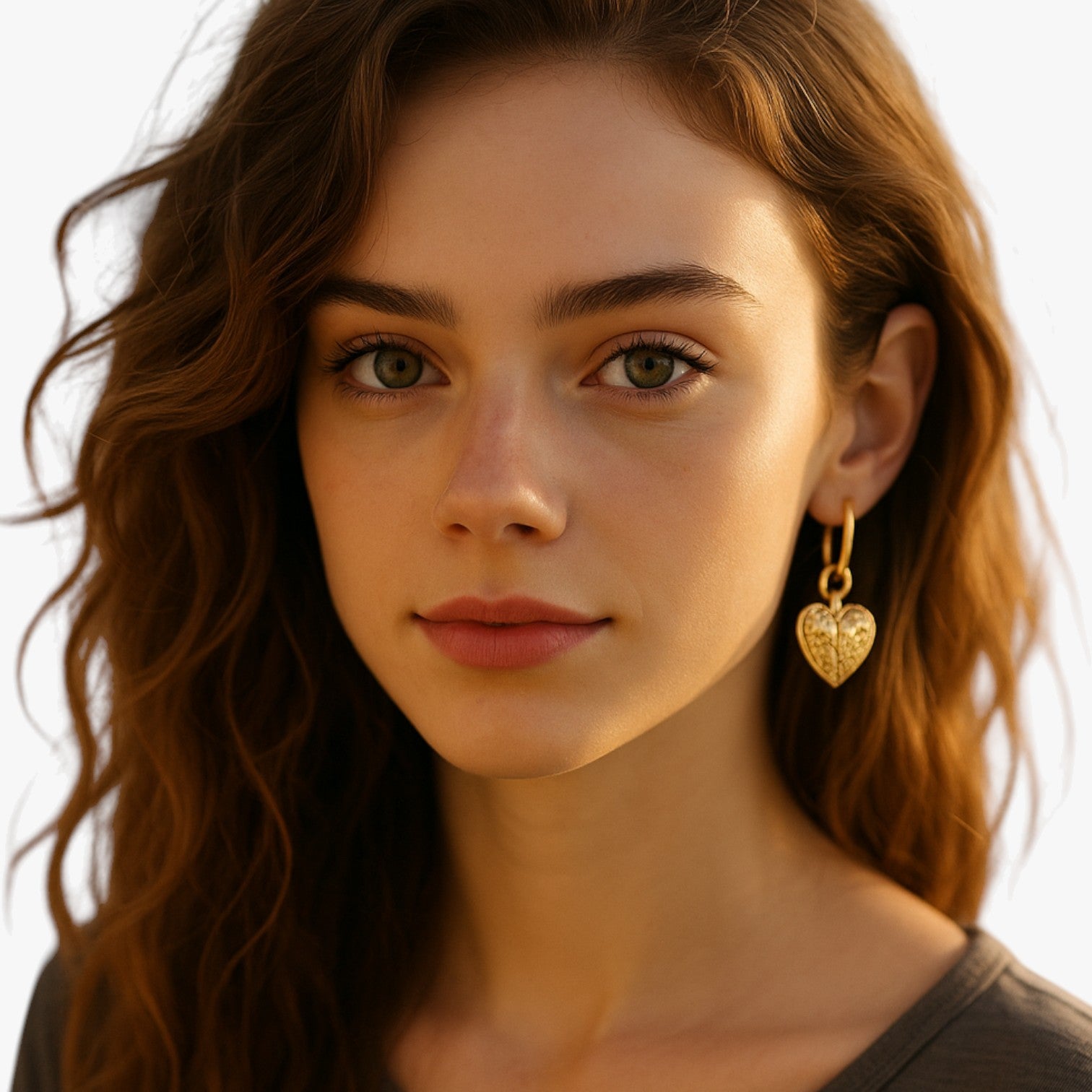 Martha | Eleganti orecchini a forma di cuore retrò - €25 : Boucles d'oreilles en forme de cœur rétro Femme dans de Marche Lino