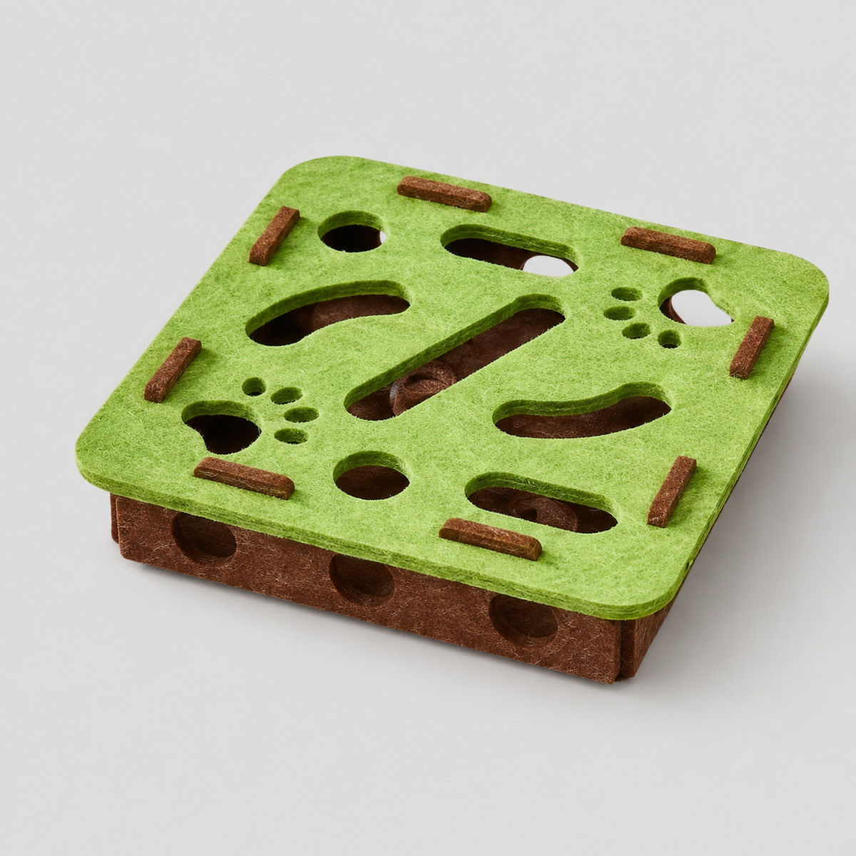 Jouet interactif pour chat - Feutre, balles, design modulable