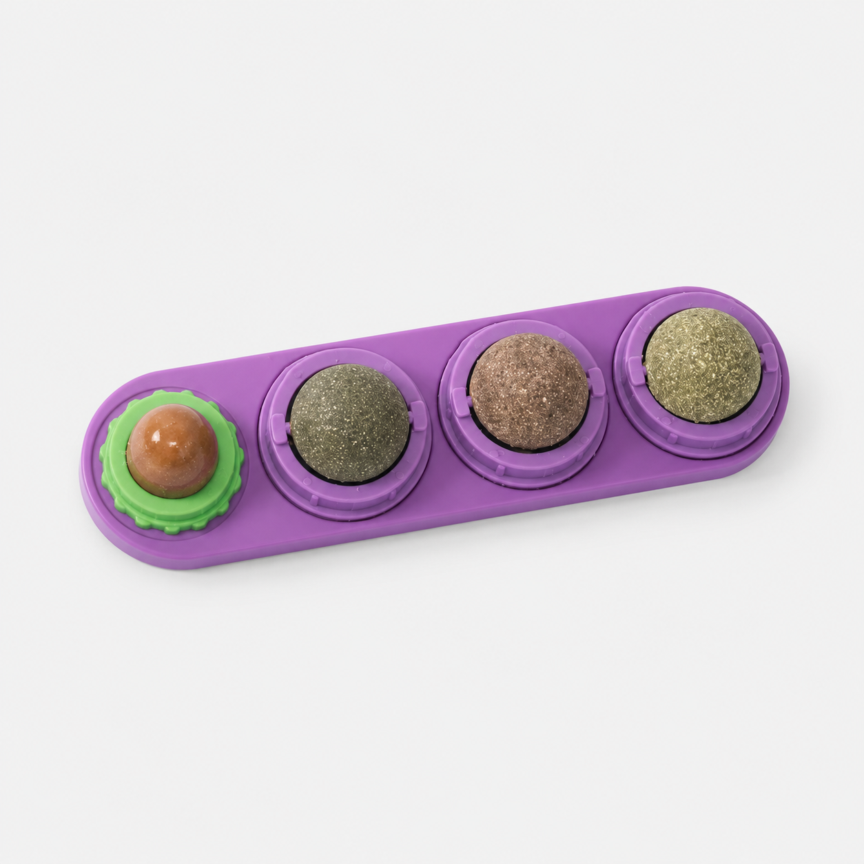 Jeu d'occupation félin à lécher - Boules rotatives enrichies