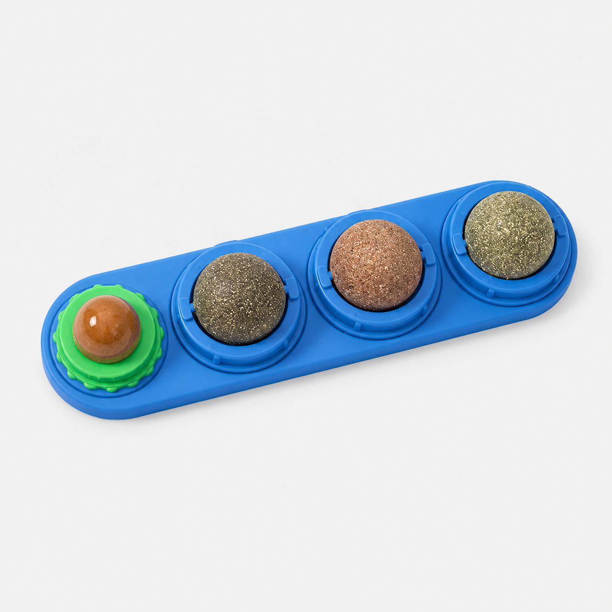 Jeu d'occupation félin à lécher - Boules rotatives enrichies