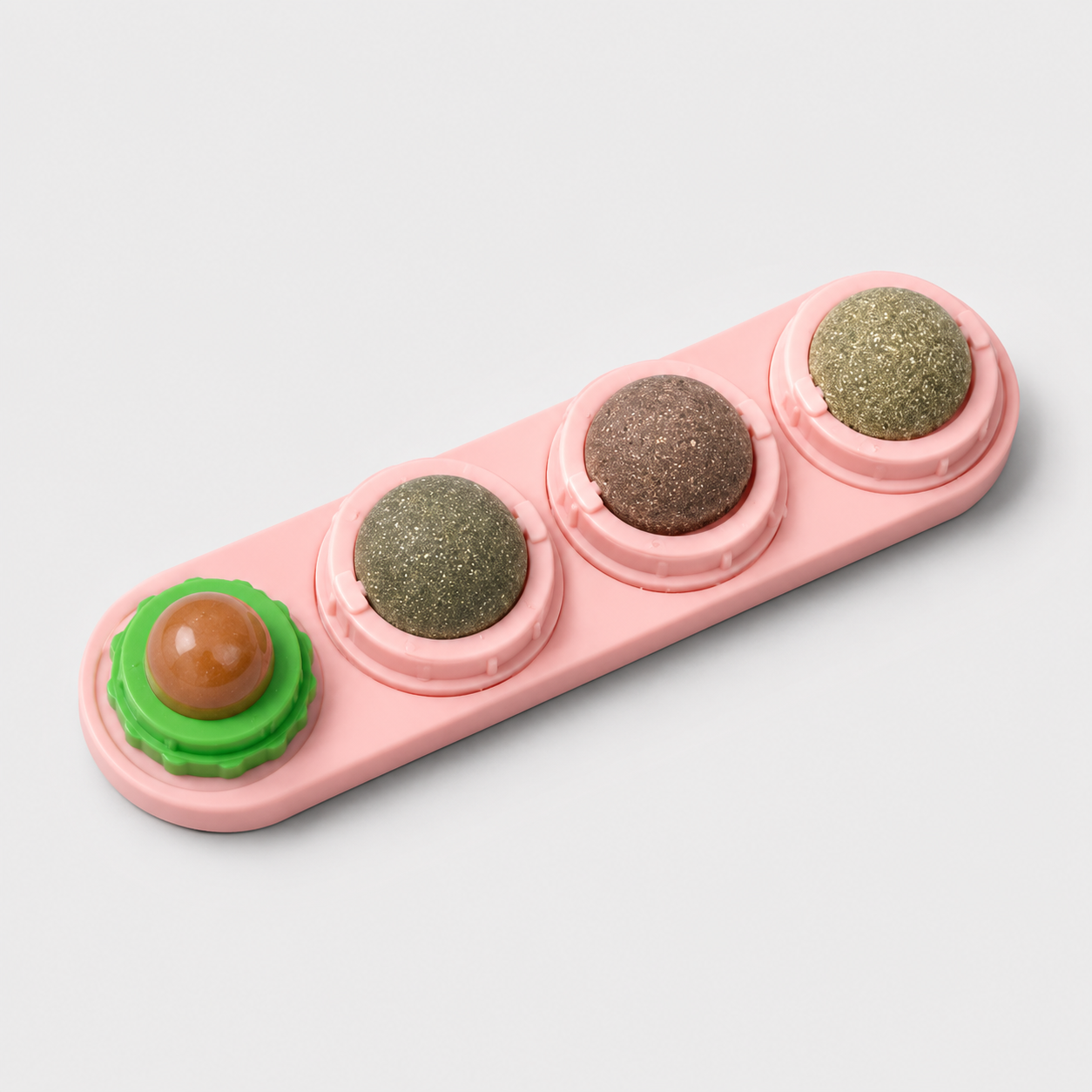 Jeu d'occupation félin à lécher - Boules rotatives enrichies