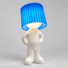 table lamp : Lampe de table Figure - Design Décoratif avec Abat-jour Plissé et LED dans Bleu de Bonuze