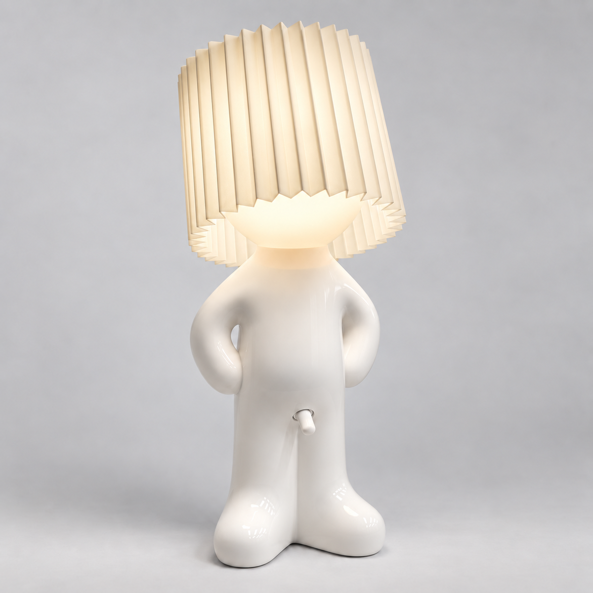 Lampe de table Figure - Design Décoratif avec Abat-jour Plissé et LED