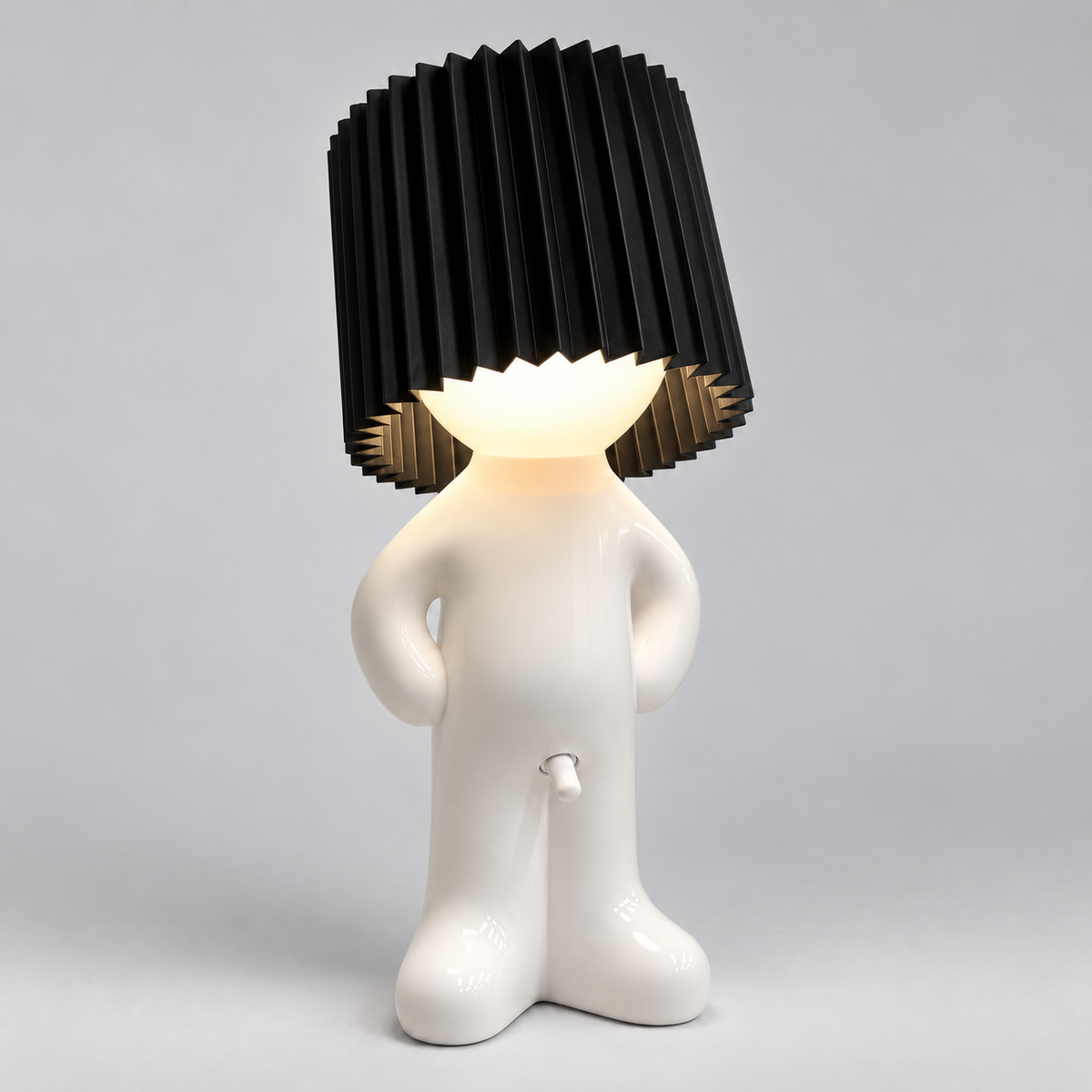 Lampe de table Figure - Design Décoratif avec Abat-jour Plissé et LED