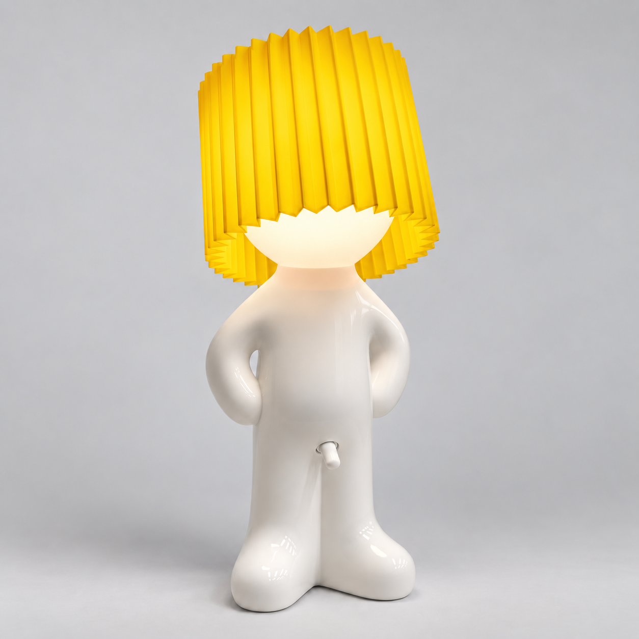 Lampe de table Figure - Design Décoratif avec Abat-jour Plissé et LED