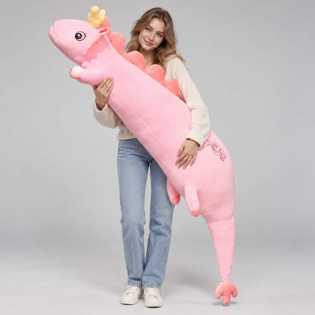 Coussin Corporel Peluche Dragon - Confortable, Diverses Tailles et Couleurs