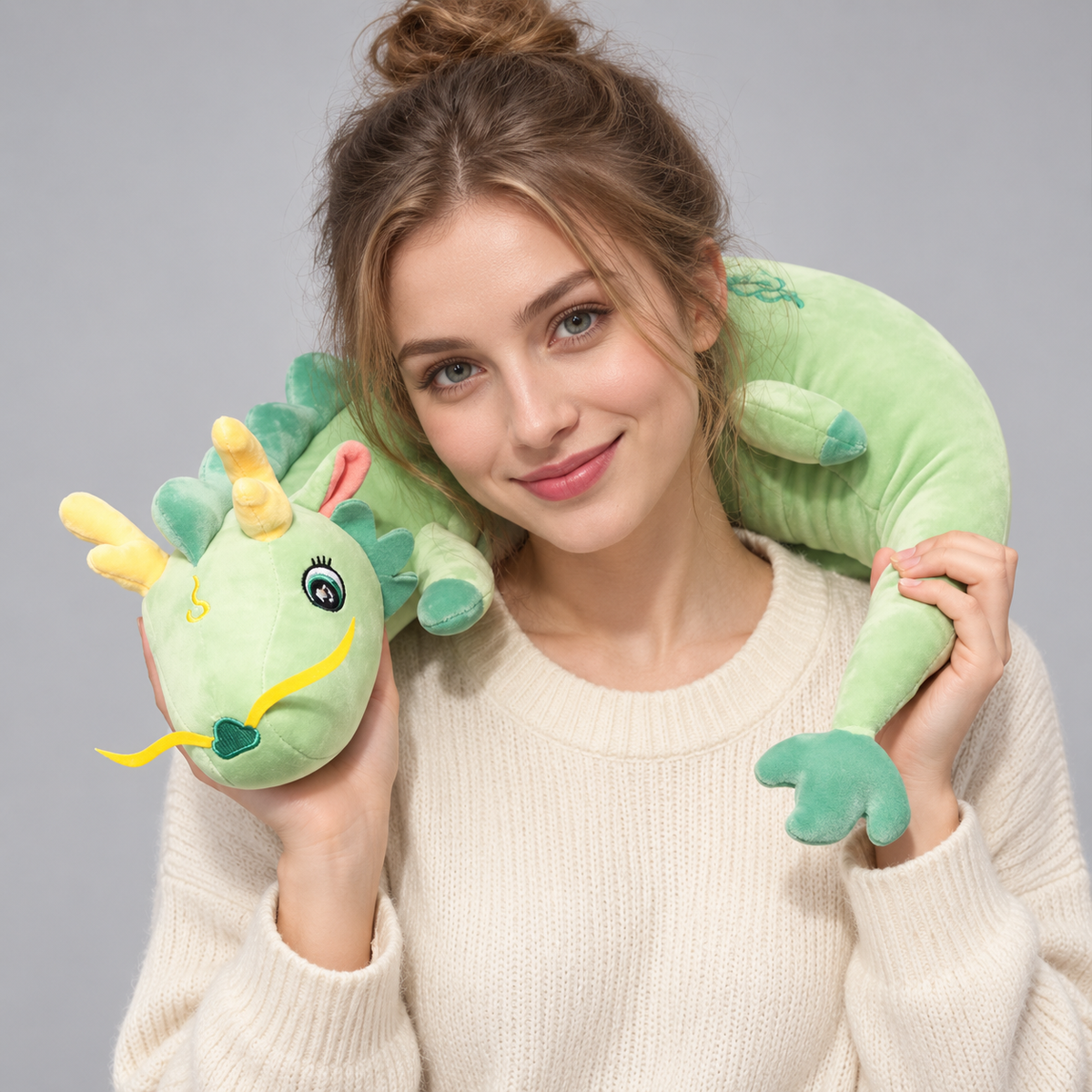 Coussin Corporel Peluche Dragon - Confortable, Diverses Tailles et Couleurs