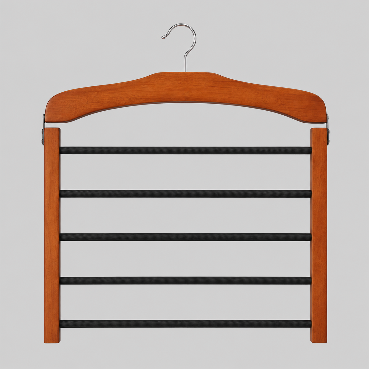 Cintre multi-niveaux en bois massif pour dressing optimisé