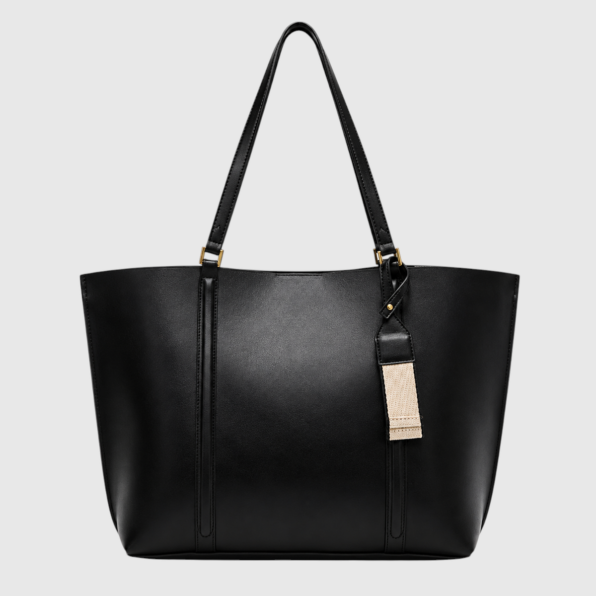Handbag : Sac à Main Élégant avec Grand Espace de Rangement dans Noir de Marche Lino