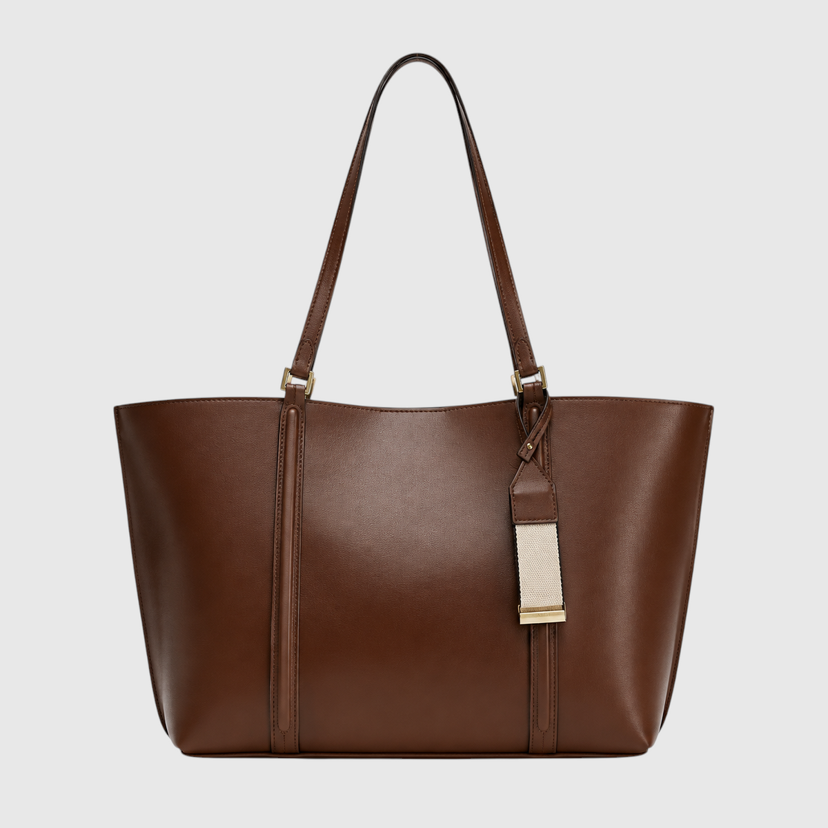 Handbag : Sac à Main Élégant avec Grand Espace de Rangement dans Marron de Marche Lino