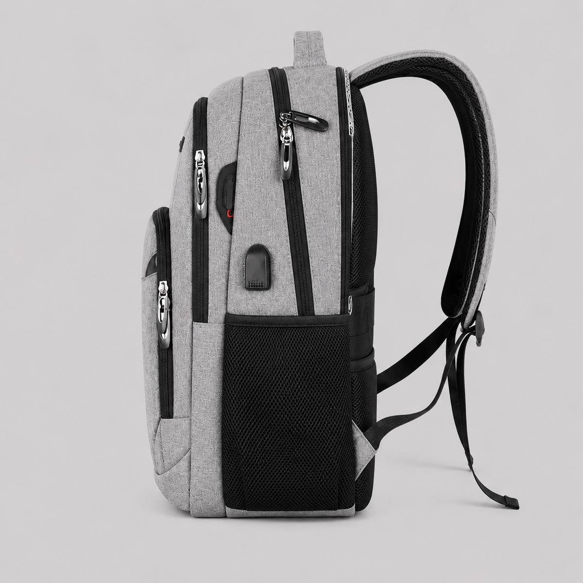 Sac à dos pour l'école - Modèle résistant à l'eau avec compartiment pour ordinateur portable et port USB
