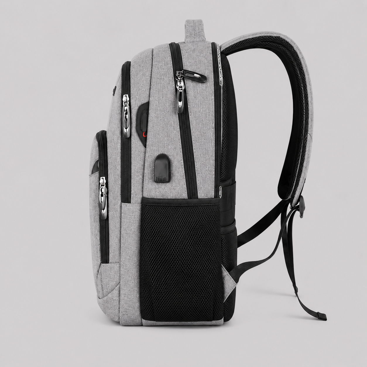 Sac à dos pour l'école - Modèle résistant à l'eau avec compartiment pour ordinateur portable et port USB
