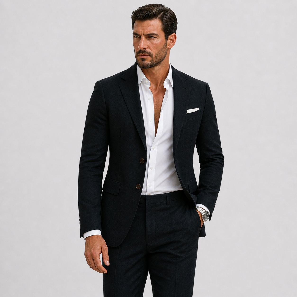 Costume Homme Slim Fit en Lin Élégant d'Été - Parfait pour Cérémonies et Événements