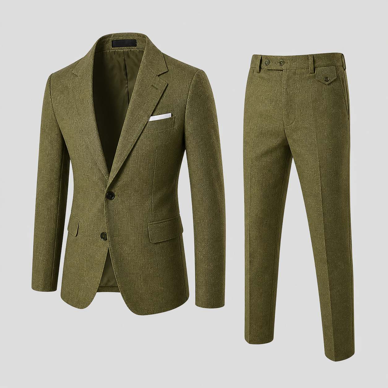 Costume Homme Slim Fit en Lin Élégant d'Été - Parfait pour Cérémonies et Événements