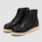 Bottes lacées homme style vintage, confort robuste