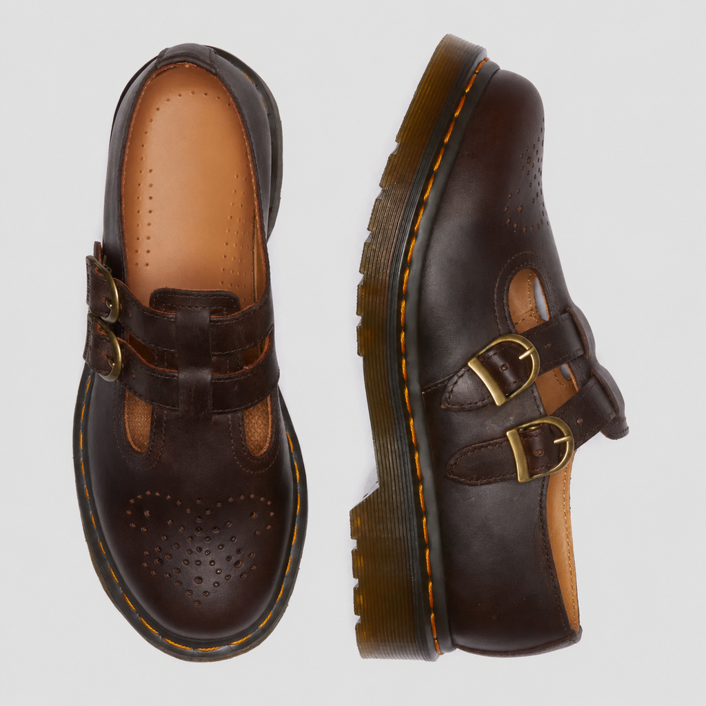 Chaussures Mary Jane Uma – Cuir à Double Boucle et Semelle Confort
