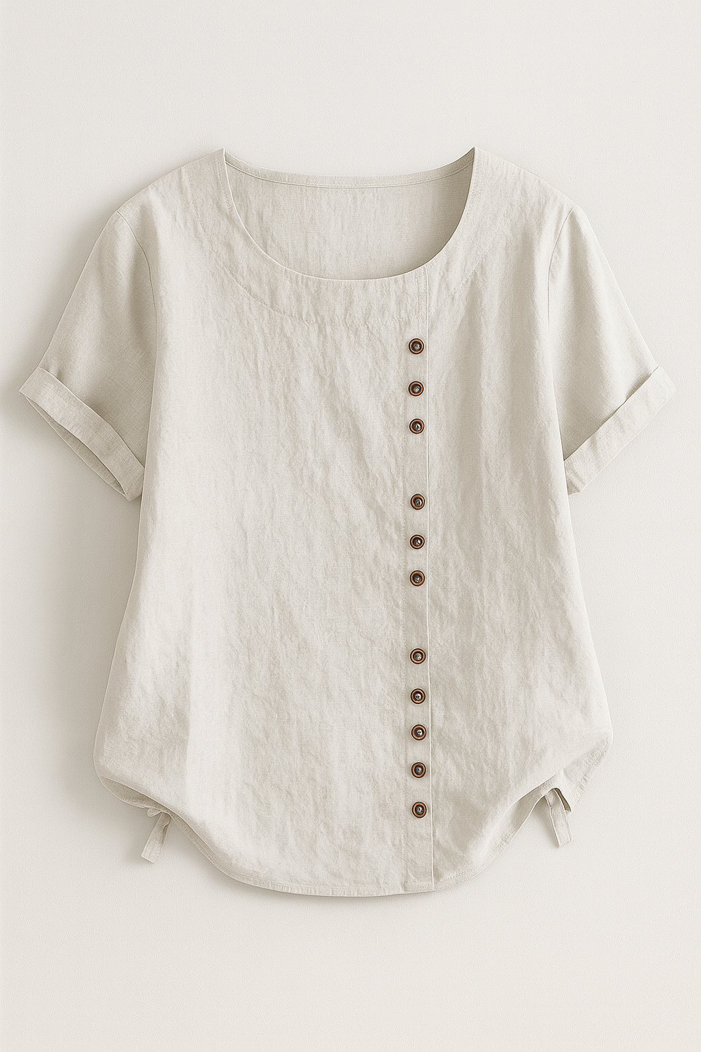 Blouse en Lin Boutonnée pour Femme - Légère, Respirante et Élégante