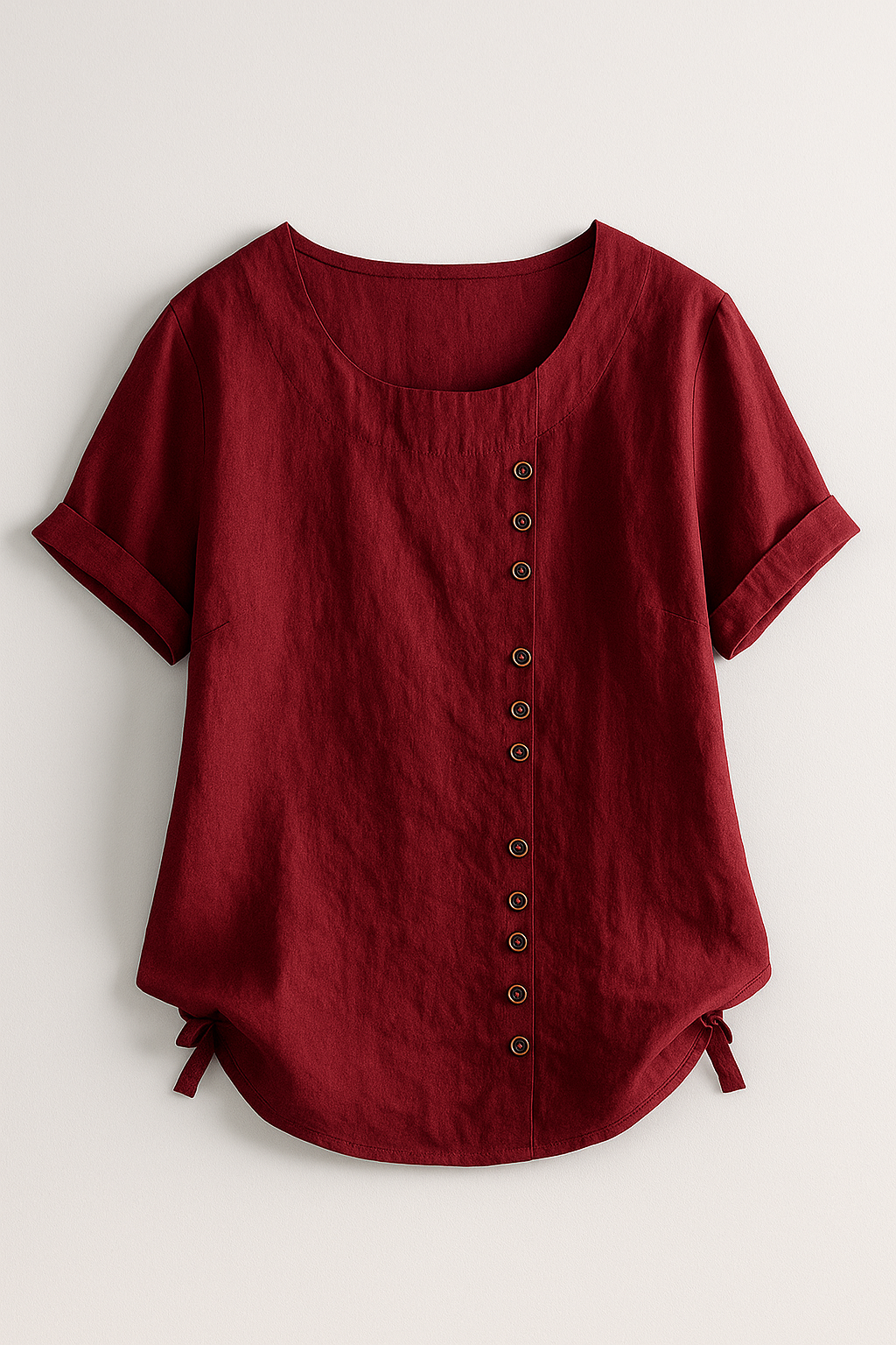 Blouse en Lin Boutonnée pour Femme - Légère, Respirante et Élégante