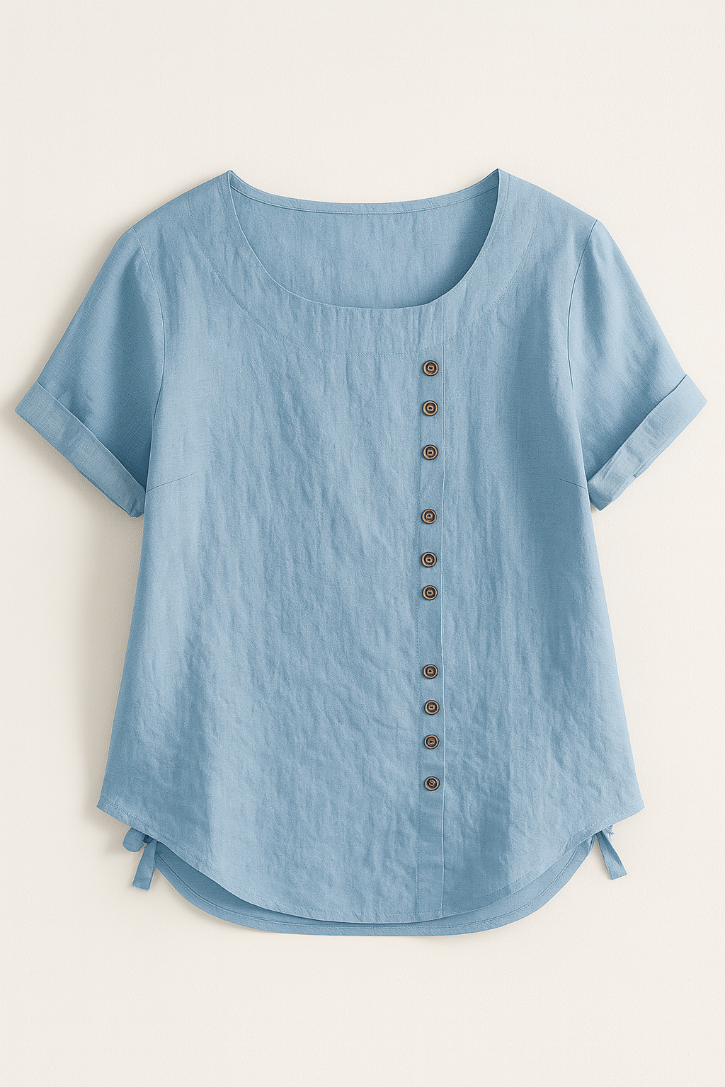 Blouse en Lin Boutonnée pour Femme - Légère, Respirante et Élégante