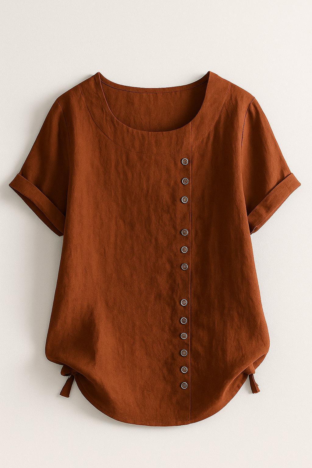 Chemise Homme Lin Casual d'été avec Boutons, Manches Longues, Respirante