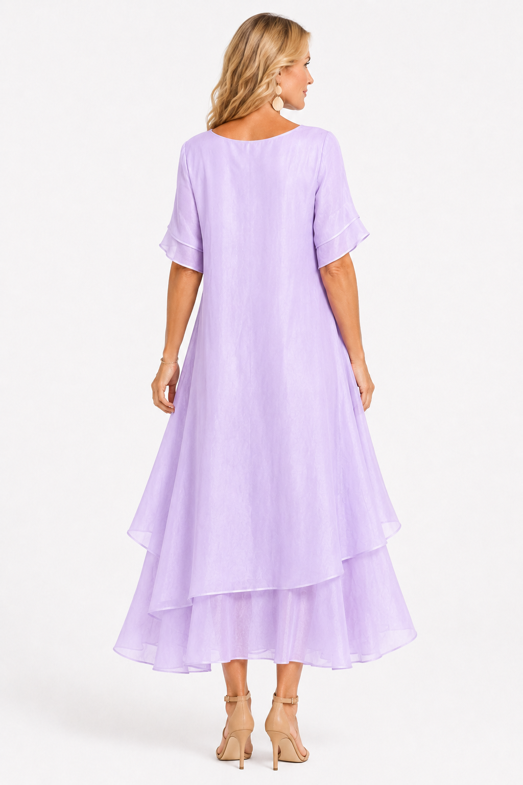 Robe femme élégante intemporelle, confort léger et fluide