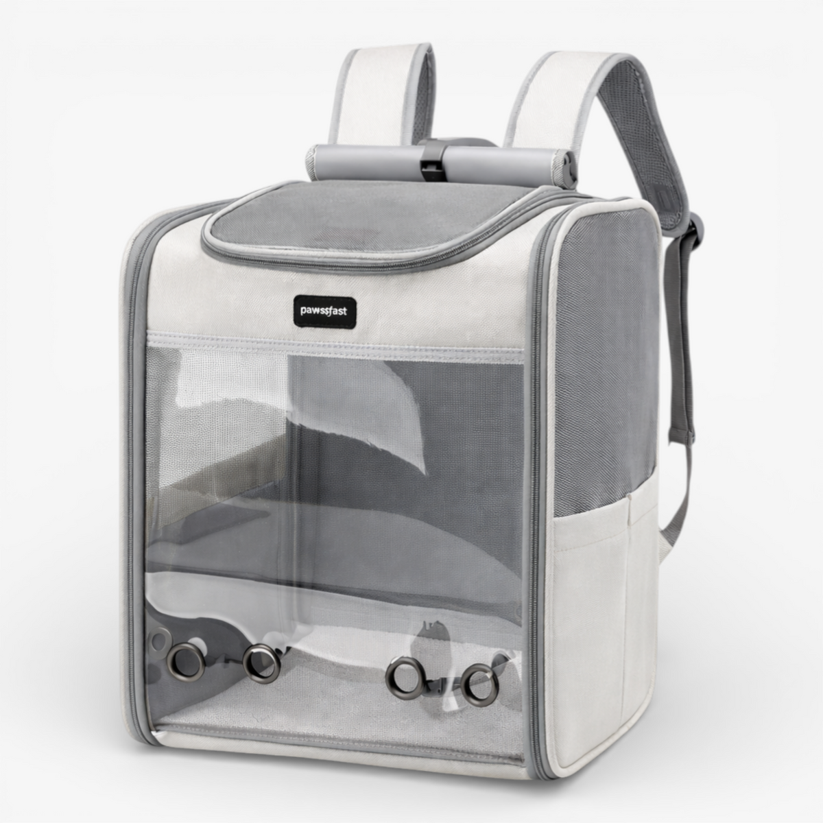 Transporteurs pour animaux de compagnie : Sac à Dos de Transport Respirant pour Chat et Petit Chien jusqu'à 6.5 kg - Confort Optimal dans de Marche Lino