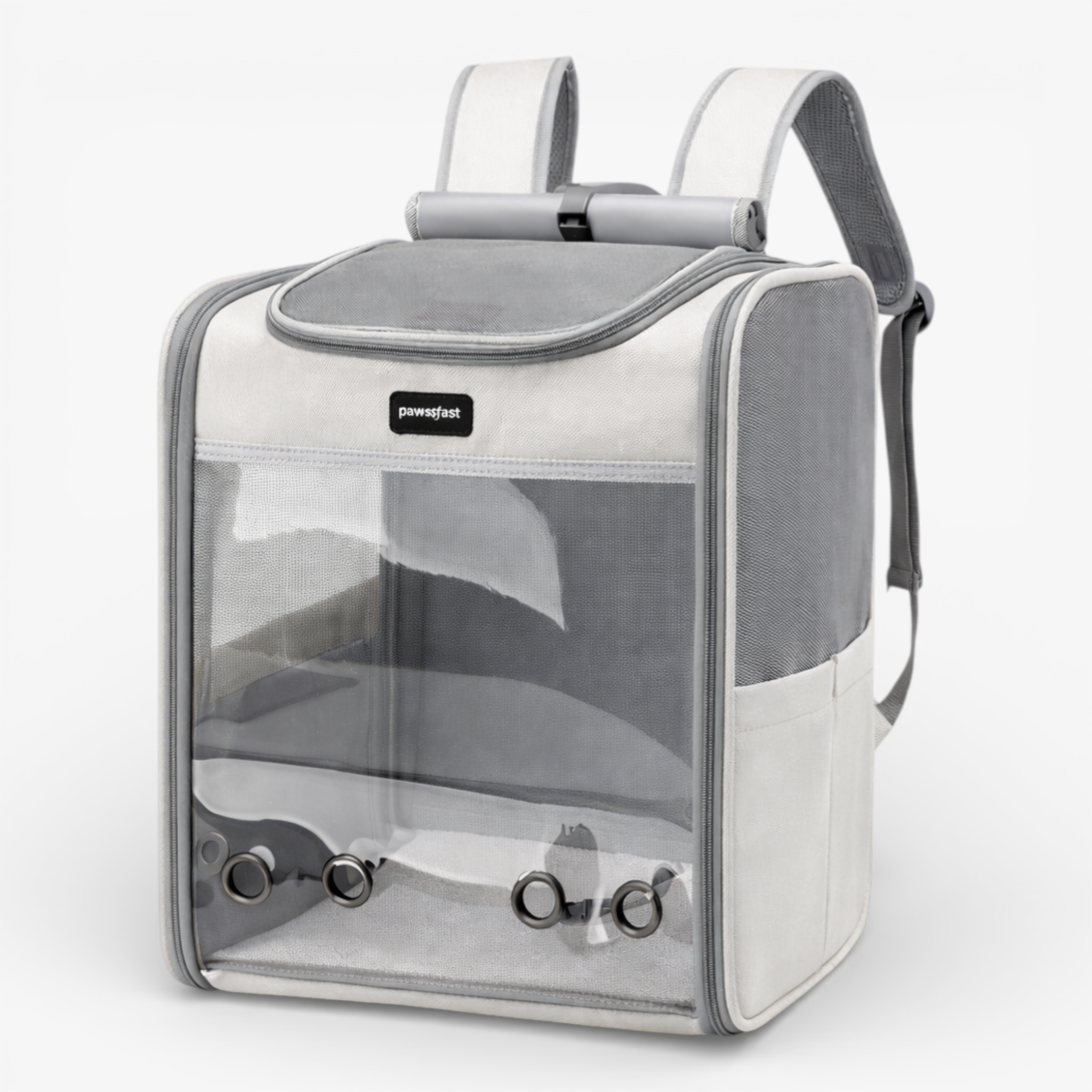 Transporteurs pour animaux de compagnie : Sac à Dos de Transport Respirant pour Chat et Petit Chien jusqu'à 6.5 kg - Confort Optimal dans de Marche Lino