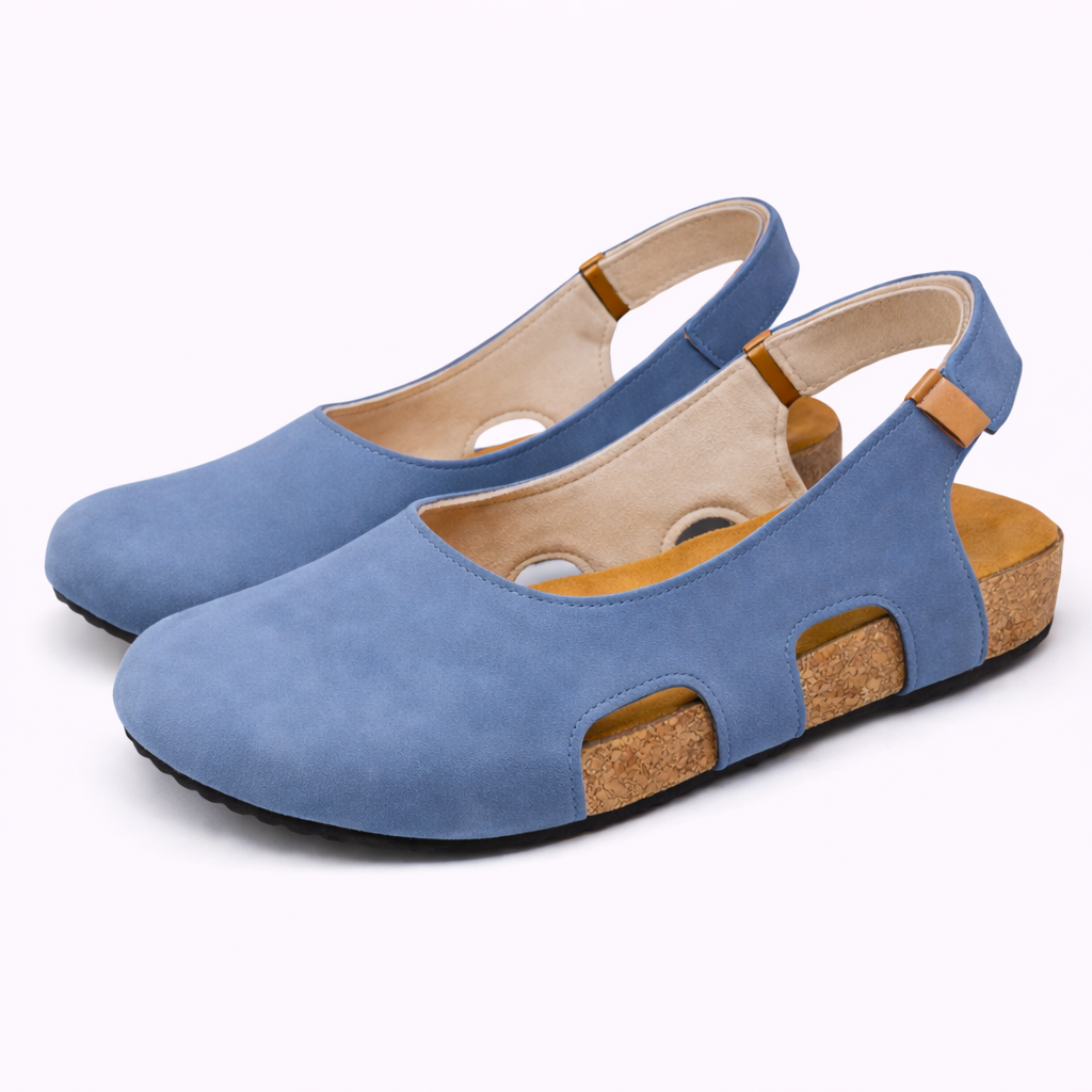 Slingback Femme Noires en Cuir Véritable, Talon 5cm, Bout Rond: Élégance & Confort