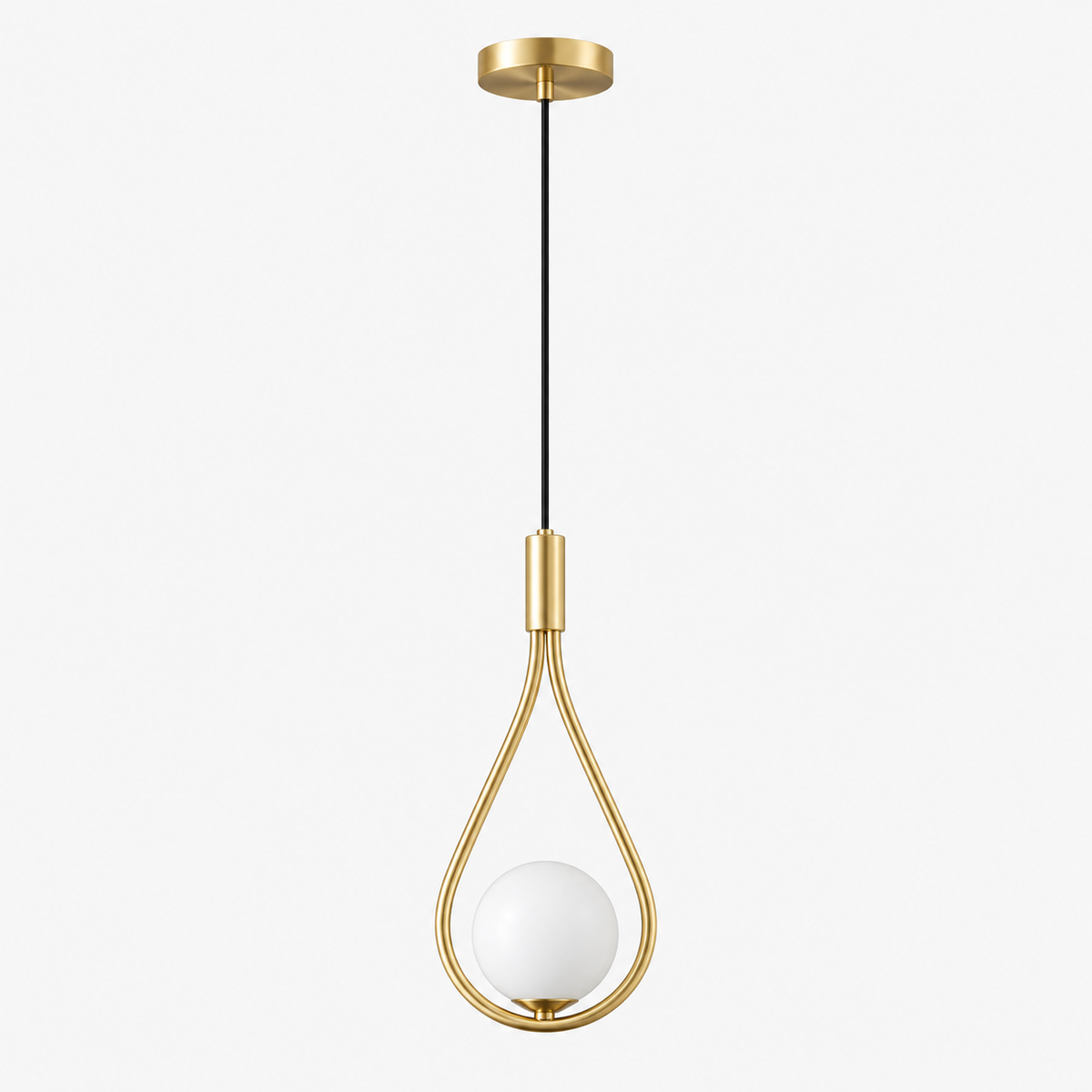 Suspension moderne réglable, finition noire ou dorée
