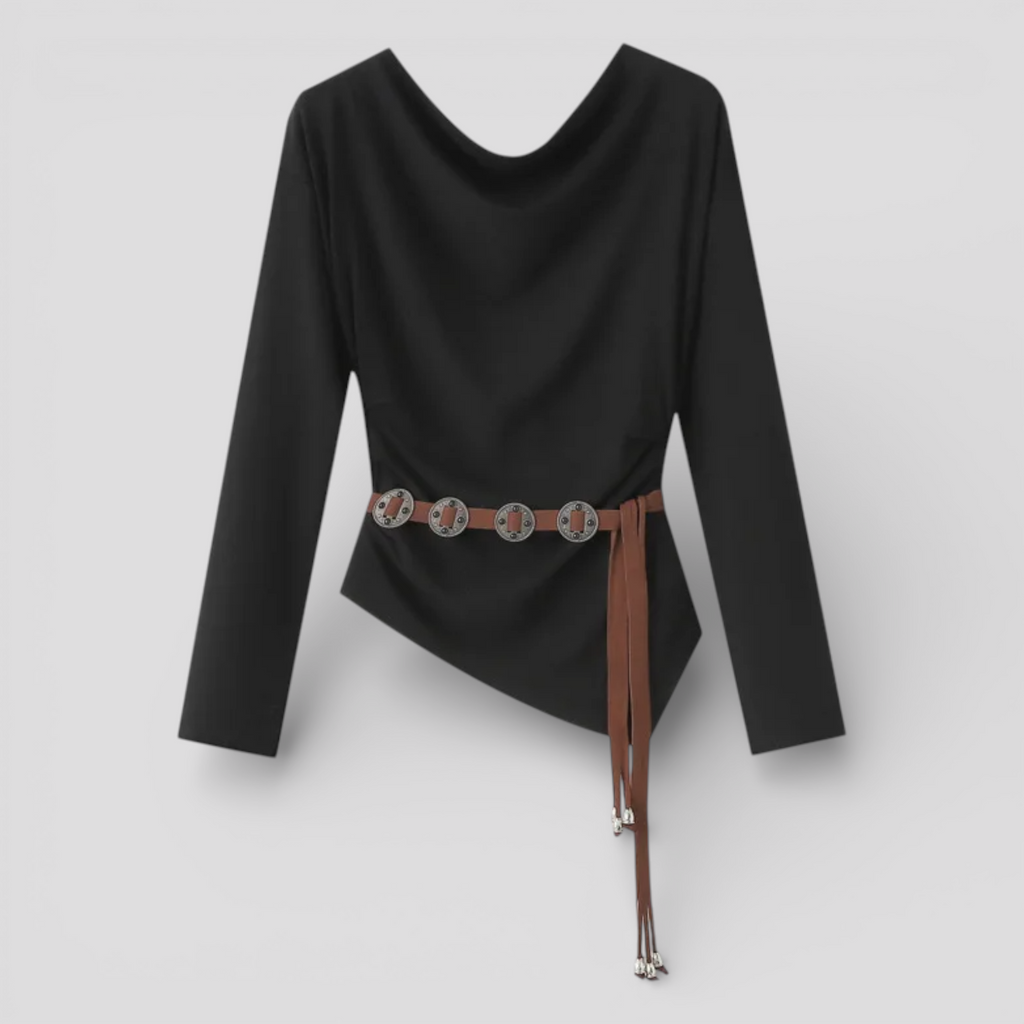 Chemise Décontractée Femme à Épaules Dénudées