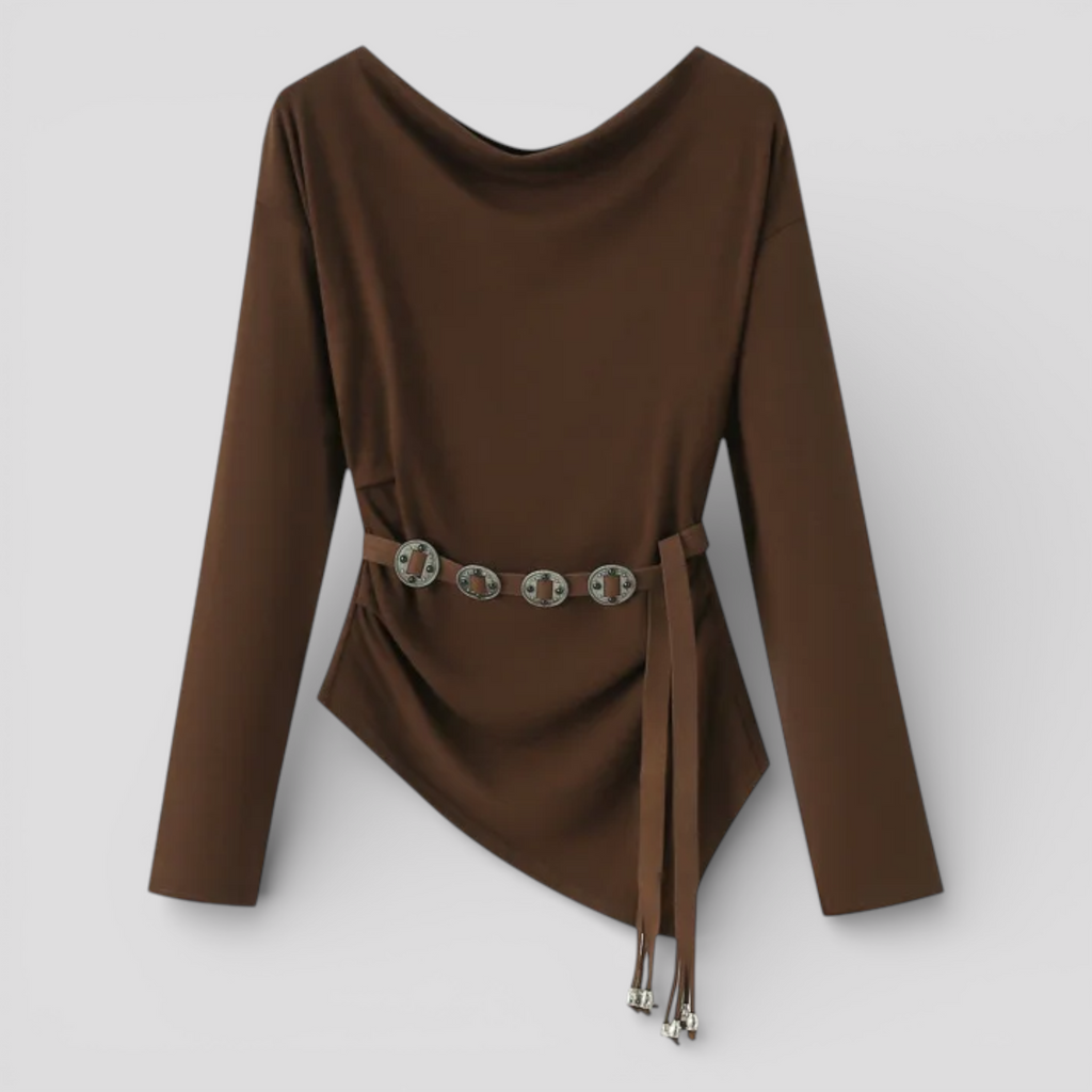 Chemise Décontractée Femme à Épaules Dénudées