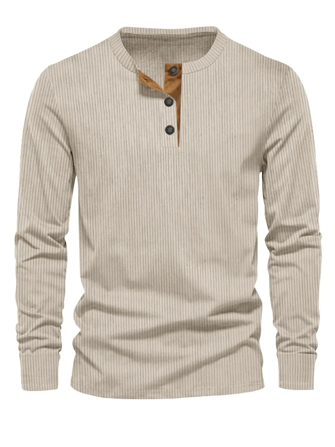 Chemise Homme Rayée à Manches Longues 0