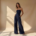 Ärmelloser Damen-Overall aus Polyester, elegant und bequem