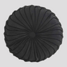 cushion : Coussin Rond Plissé 3D en Velours - 3 Cm dans Noir 35x35CM de Marche Lino