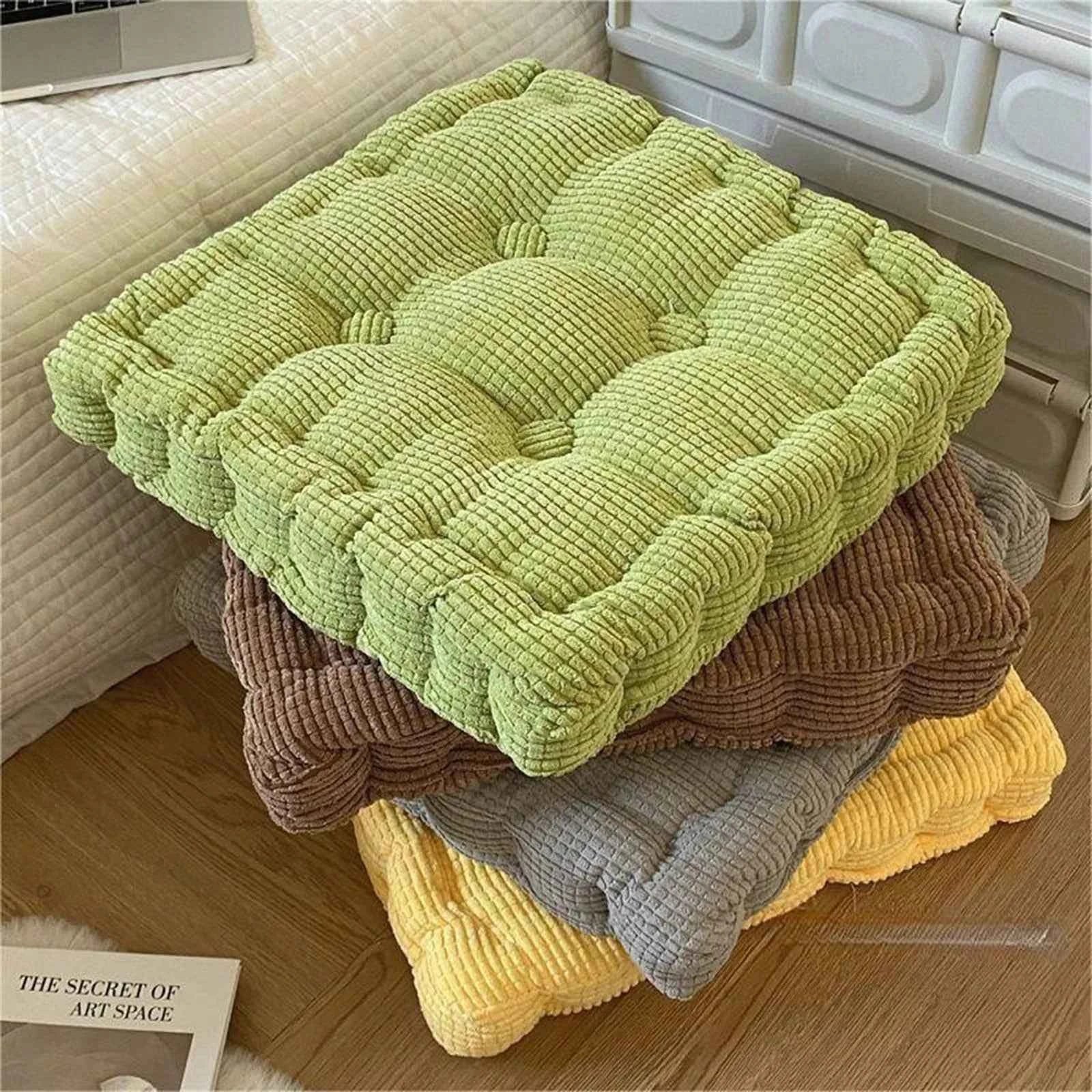Coussins et Oreillers : Coussin de Méditation 40x40 Cm en Coton Accessoires De Méditation dans de Marche Lino