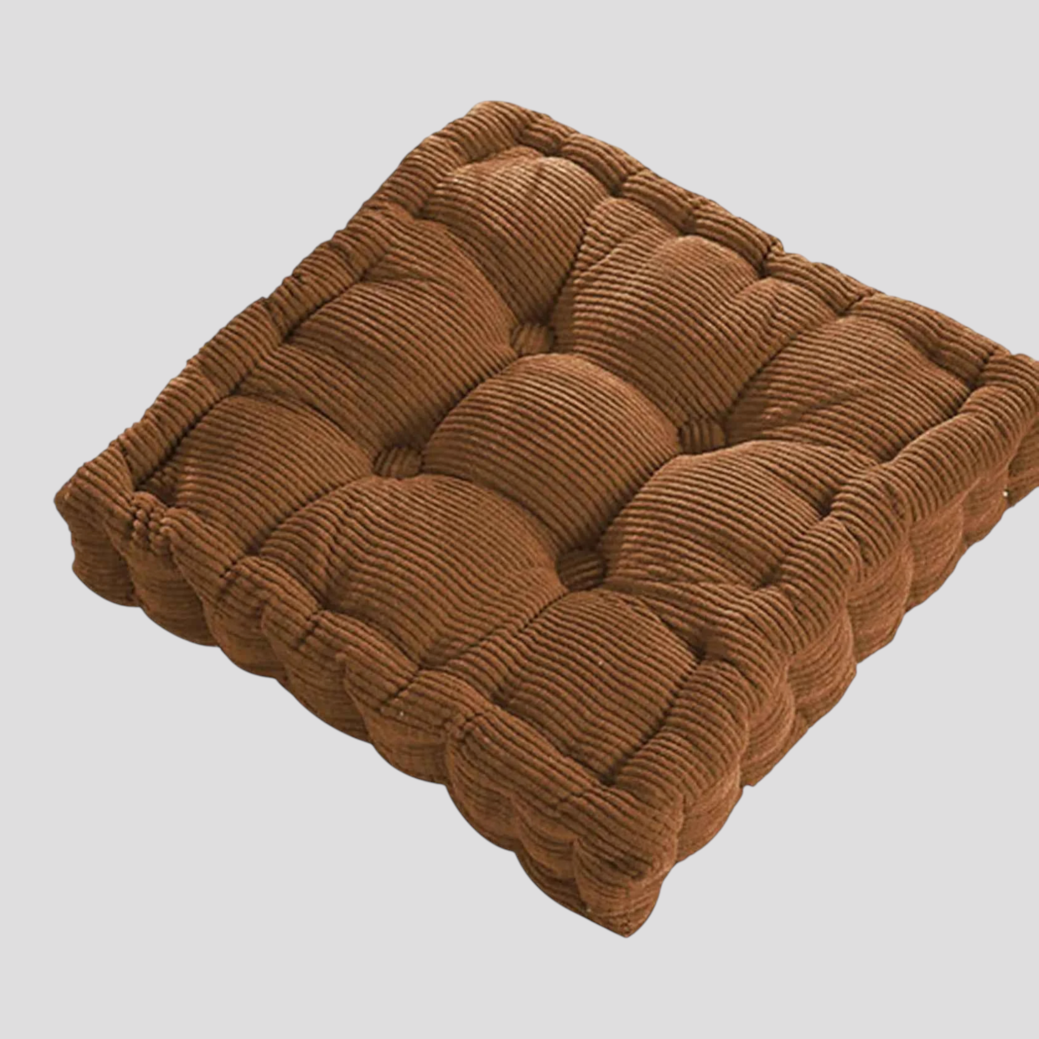 Coussins et Oreillers : Coussin de Méditation 40x40 Cm en Coton Accessoires De Méditation dans Marron 40x40cm de Marche Lino