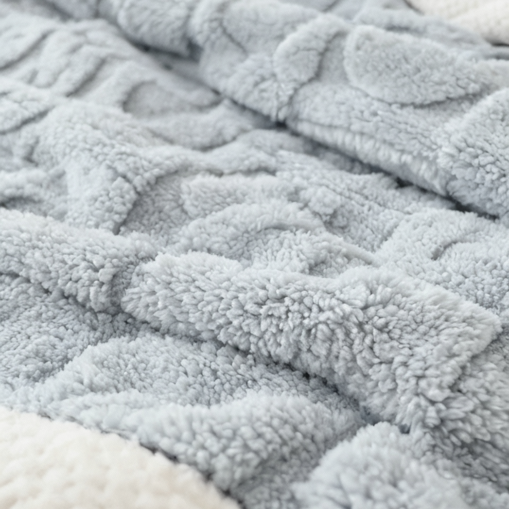 Couverture Douillette en Molleton pour la Détente Polyester