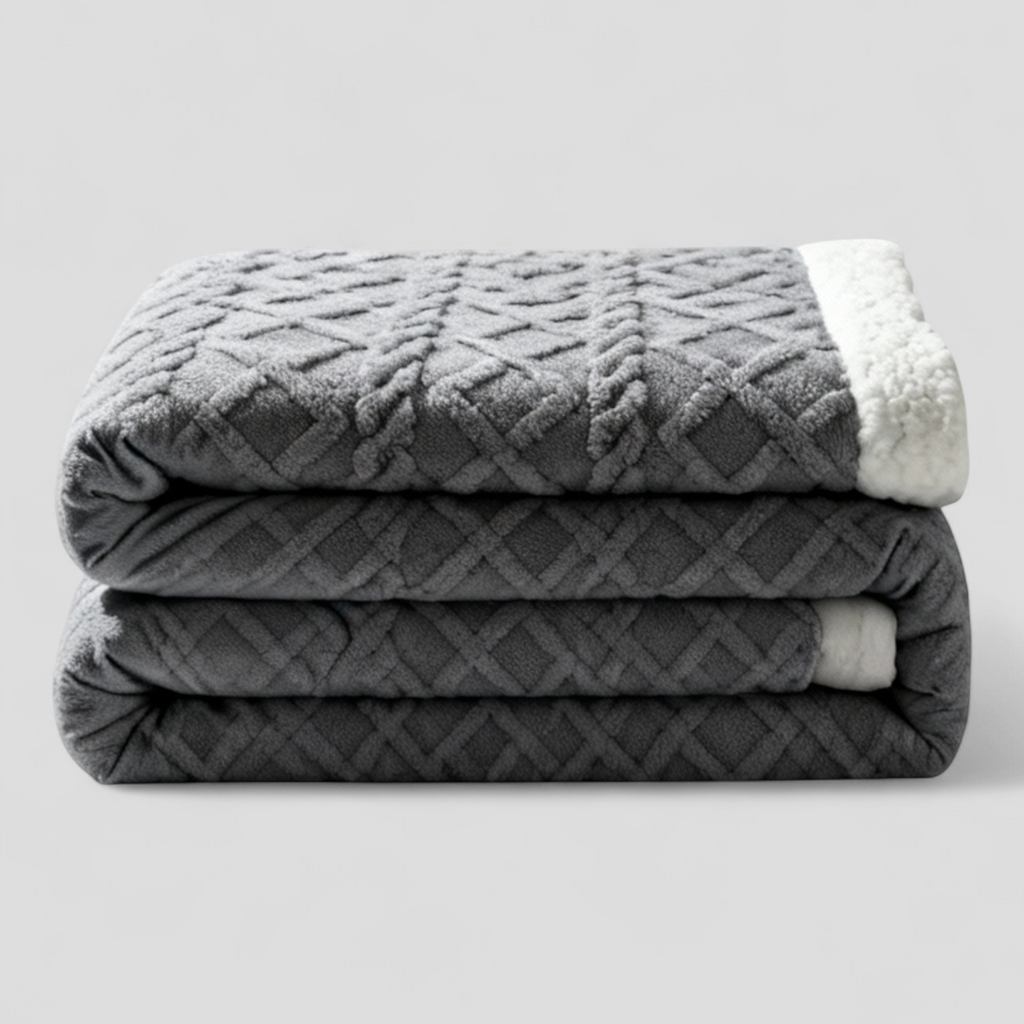 Couverture Lestée en Tissu Jacquard