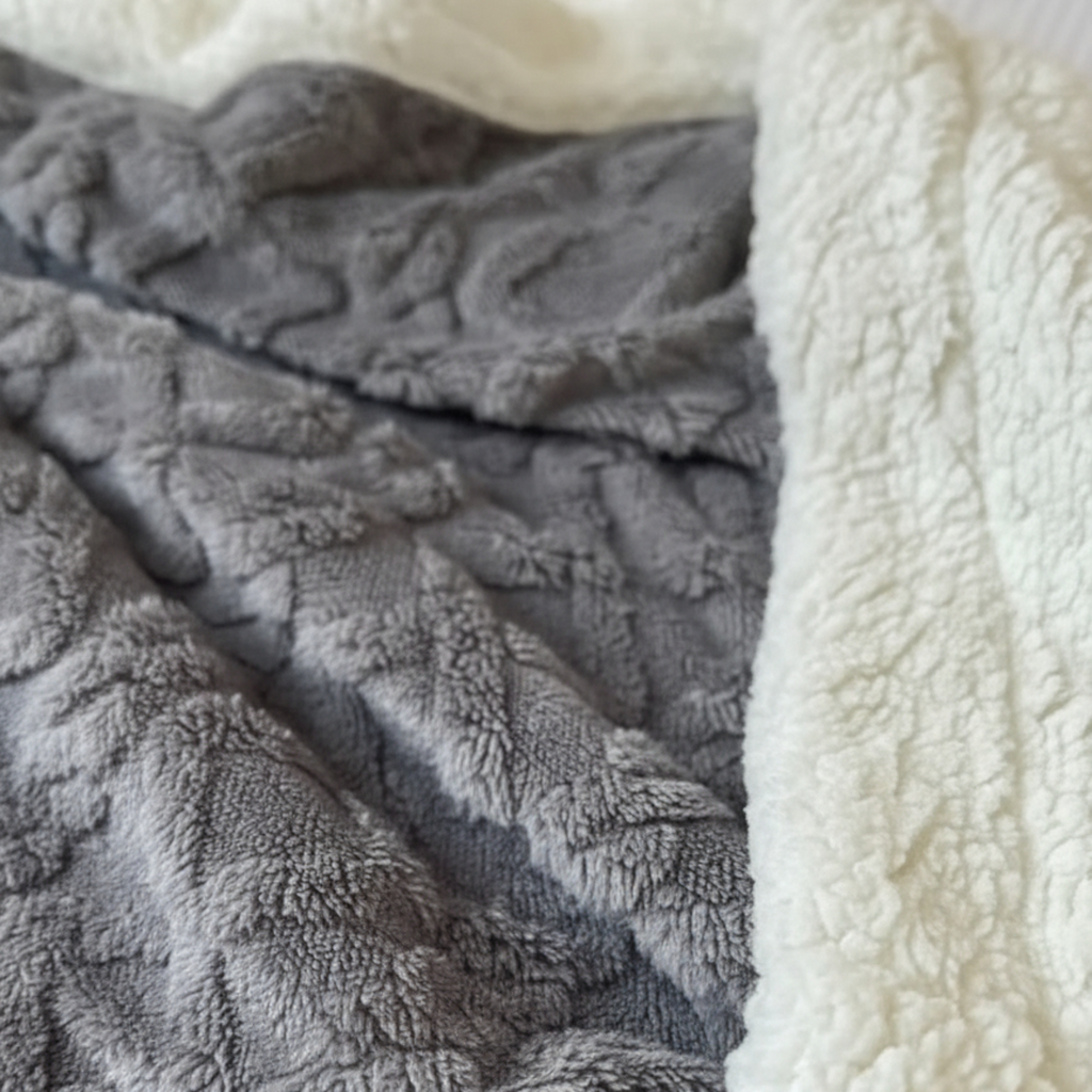 Couverture Lestée en Tissu Jacquard