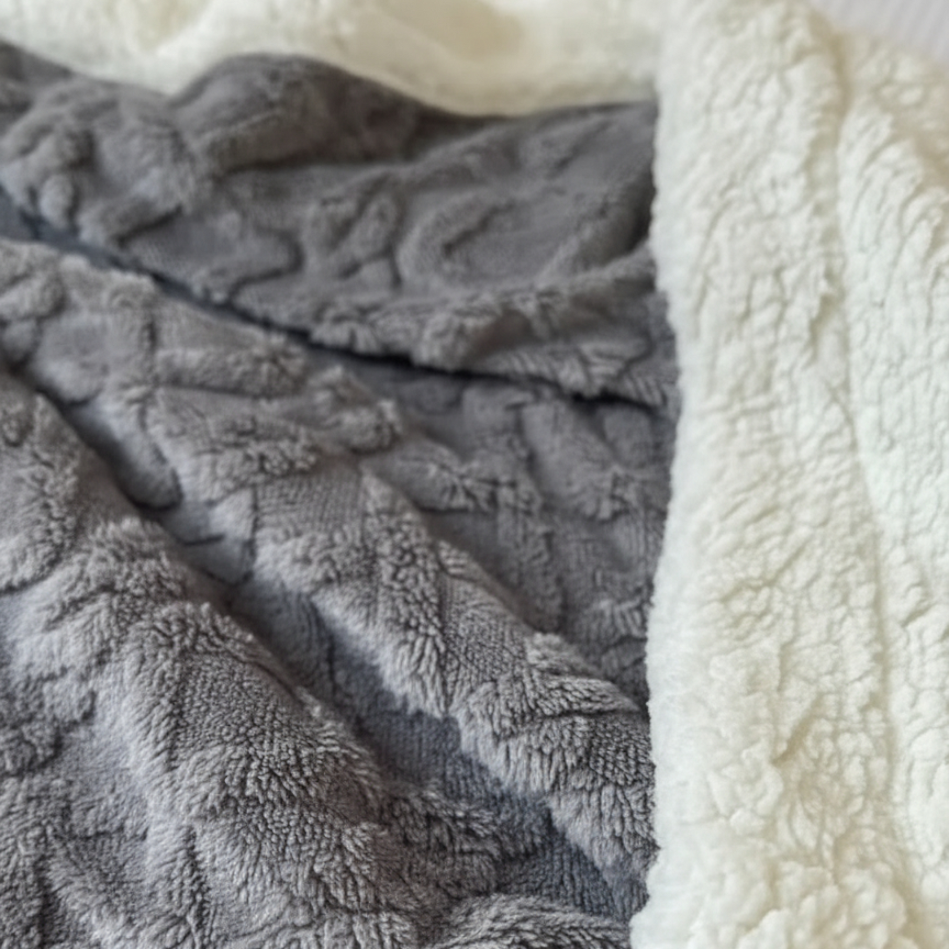 Couverture Lestée en Tissu Jacquard
